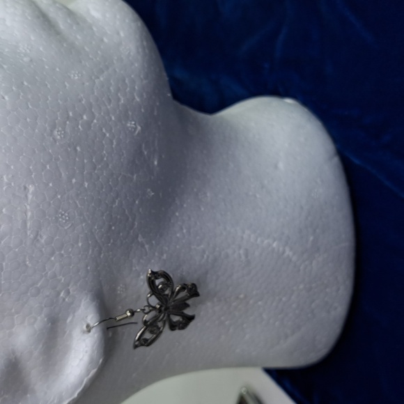 Butterfly 🦋 Sterling Silver Dangle Hook Style Earrings - Picture 12 of 15